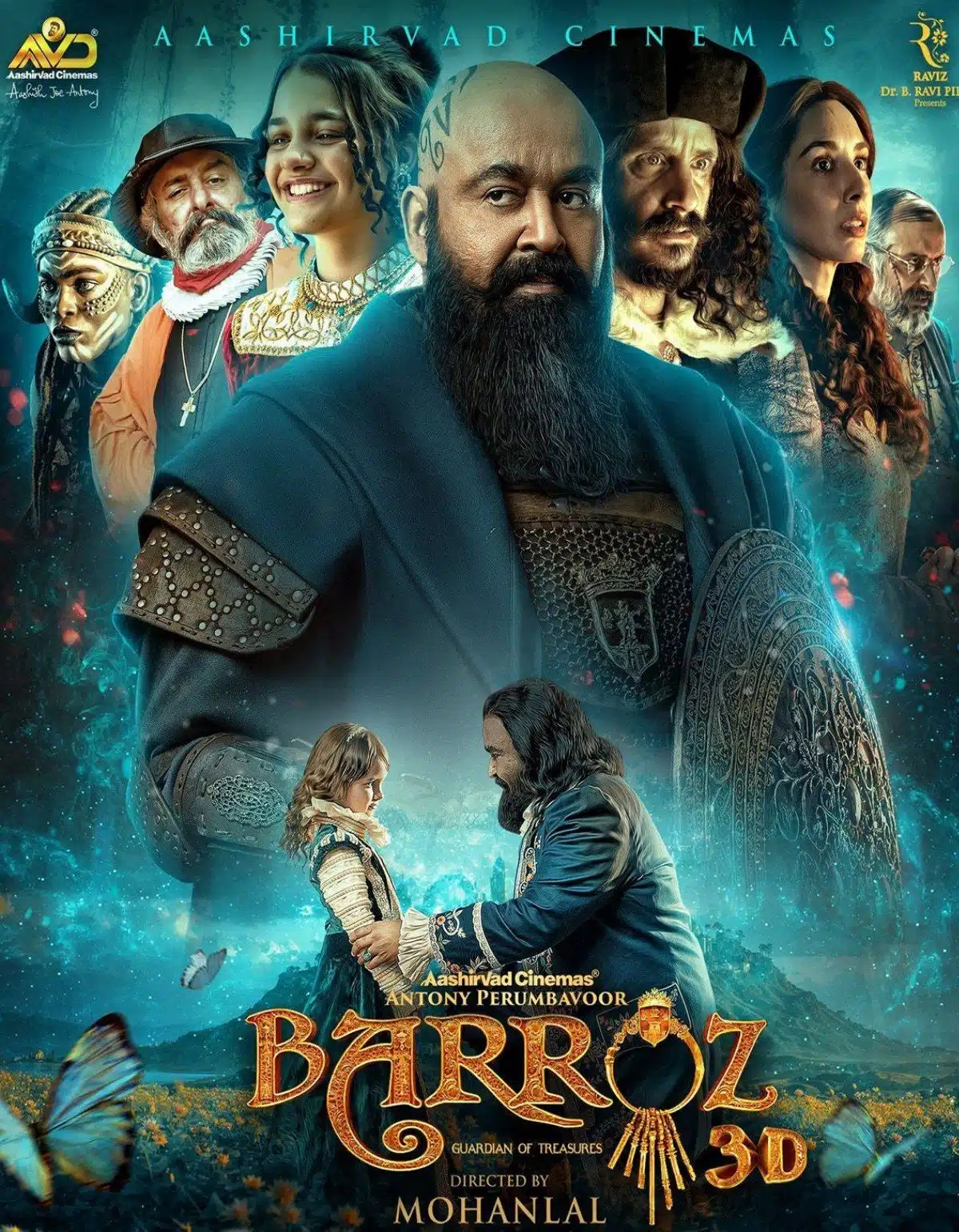 Free Barroz – Guardian of Treasures (2024) (Hindi + Malayalam) Dual Audio UnCut South Movie HD ESub